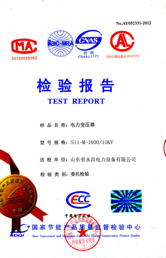 西藏电力变压器检测合格报告